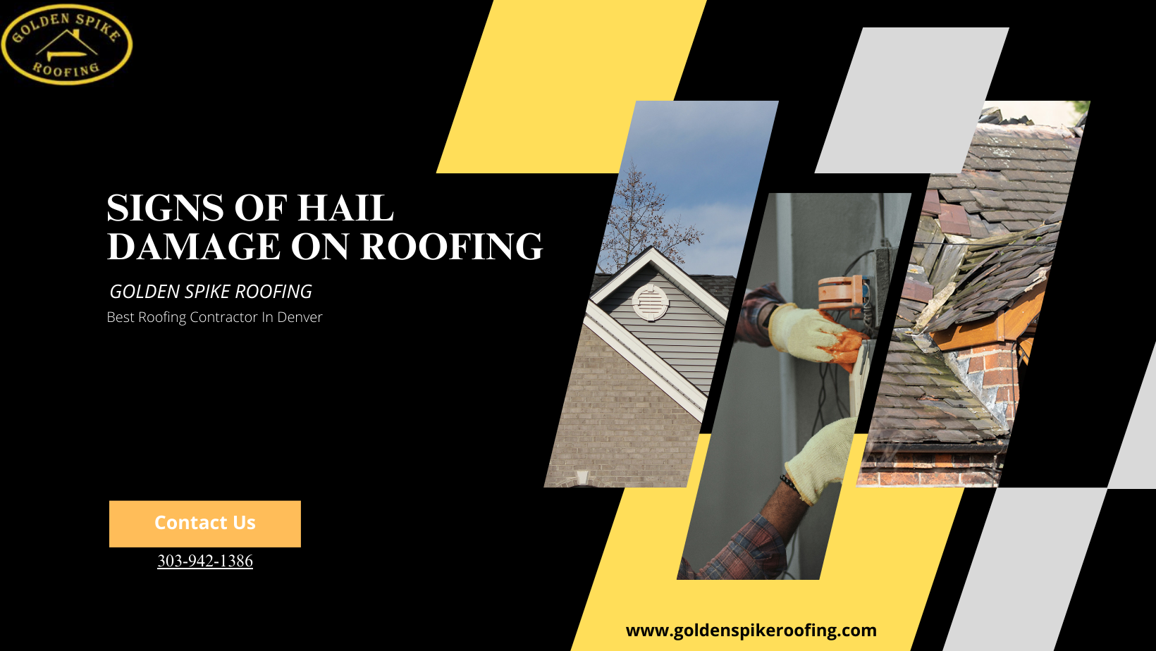 Hail Damage Roofing Signs